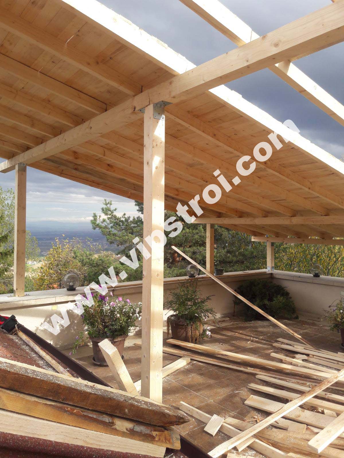 Навес на тераса с метални керемиди - гр. София, кв. Бункера, ул. Лещава 10 - снимка 16