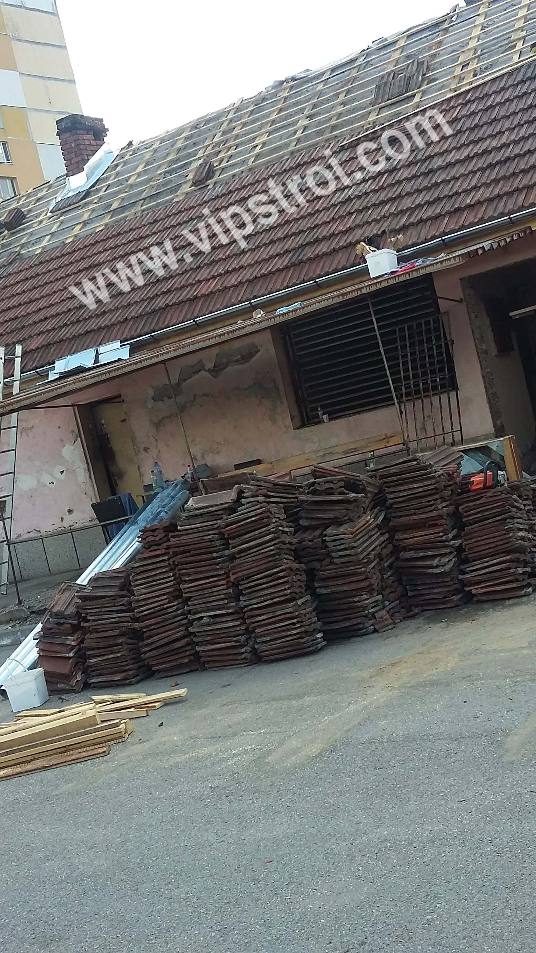 Обновяване на покрив върху стари греди - общ. Симитли - снимка 5